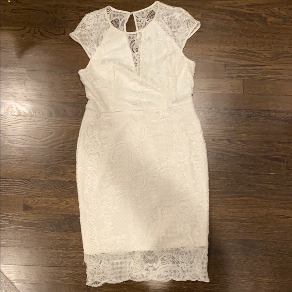 White lace dress